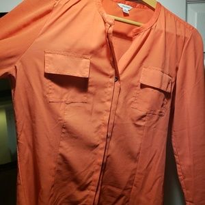 Calvin Klein pretty- orange business shirt
